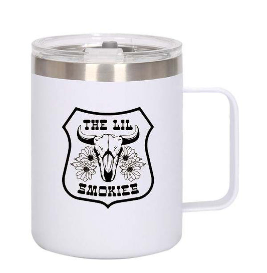 White Skull Tumbler Mug